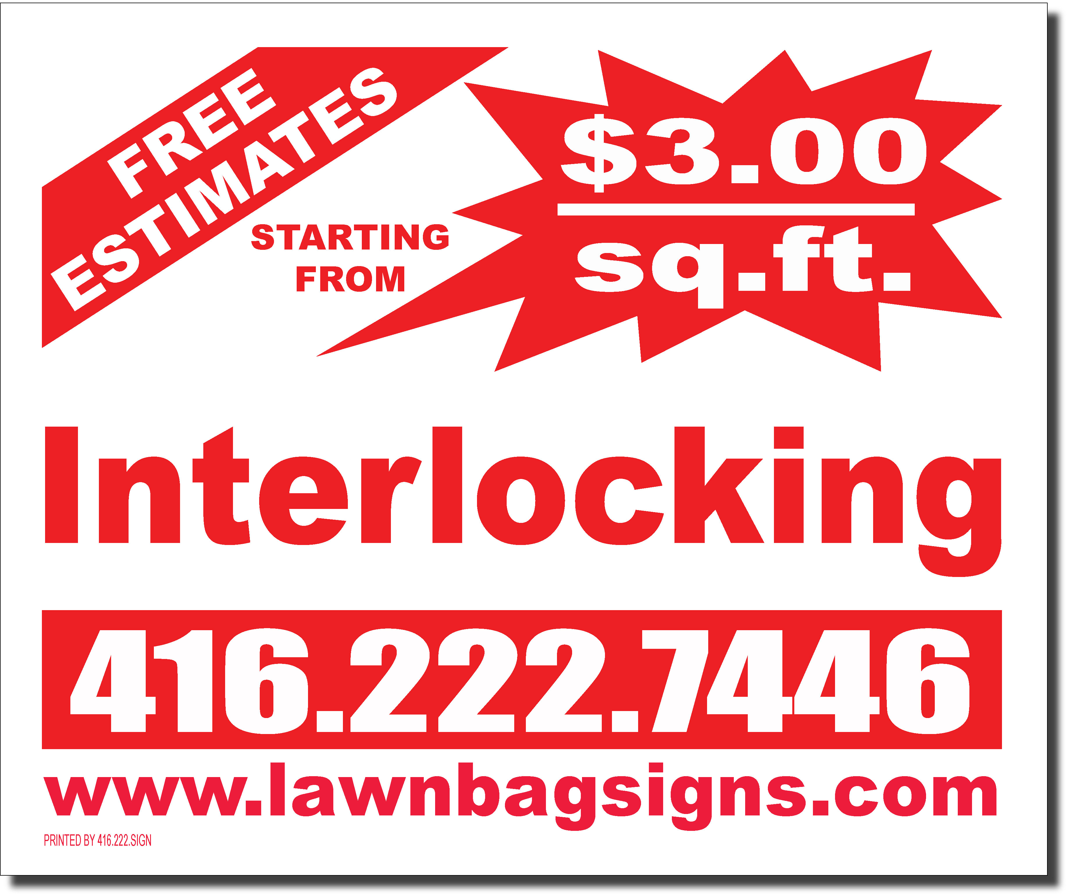 Interlocking 24 x 20 Lawn Bag